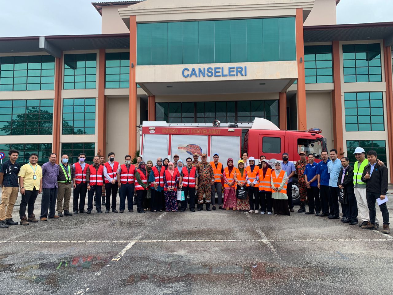 Fire Drill Training di Bangunan Canseleri UMP Kampus Paya Besar dengan Kerjasama Pihak UMPH dan Jabatan Bomba Kuantan